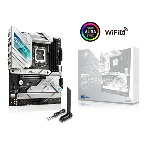 ROG Strix Z690-A D4 Gaming WiFi Motherboard with Box & Antena