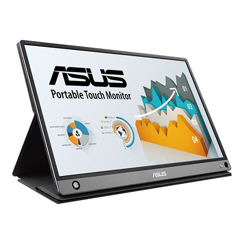 side view of ASUS ZenScreen MB16AMT 15.6 Inches Full HD Portable Monitor