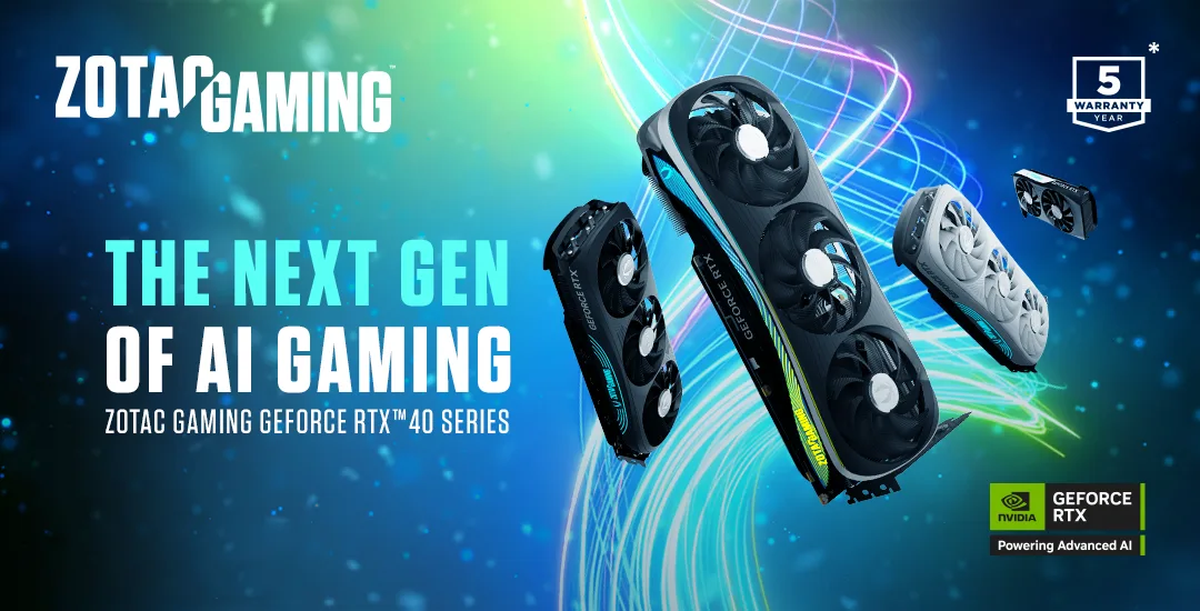 Zotac Gaming RTX 40 Series Graphic Cards Banner